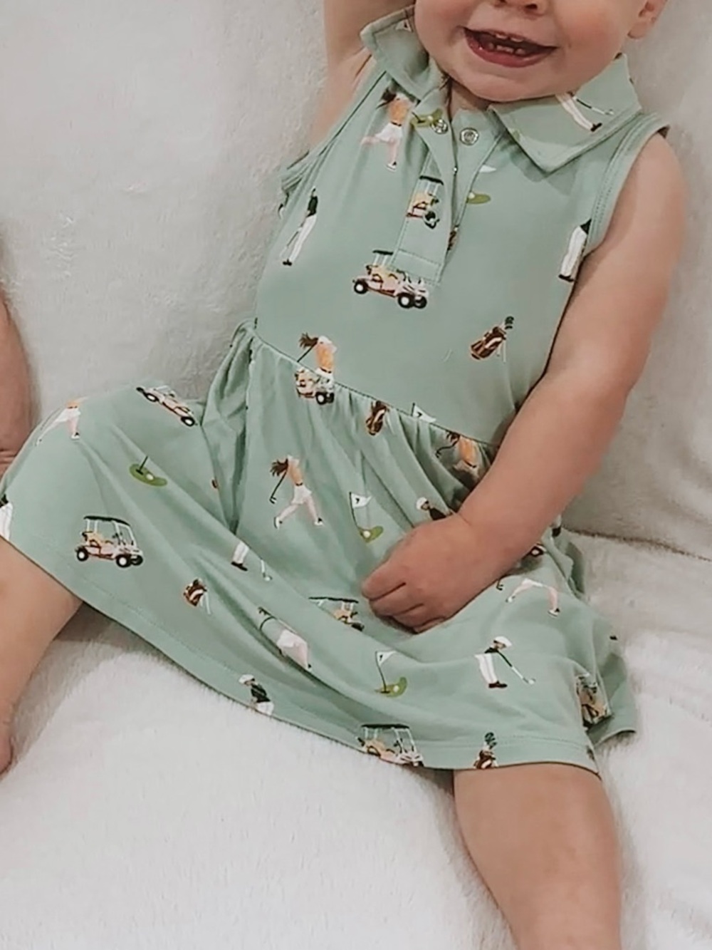 Kyte Baby Golf Polo Dress - Picture 4 of 5